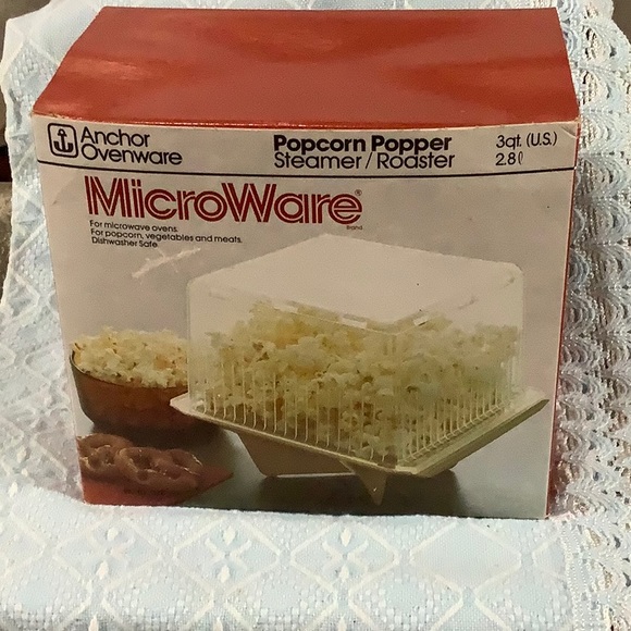 Anchor Hocking Kitchen Anchor Ovenware Popcorn Popper Veggie